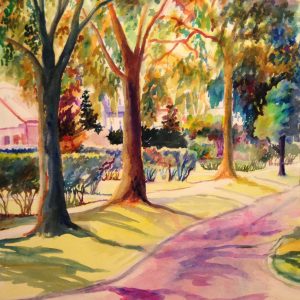 Looking Down Lilac Lane Framed