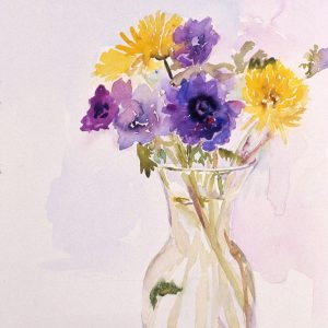 Anemones and Chrysanthemums